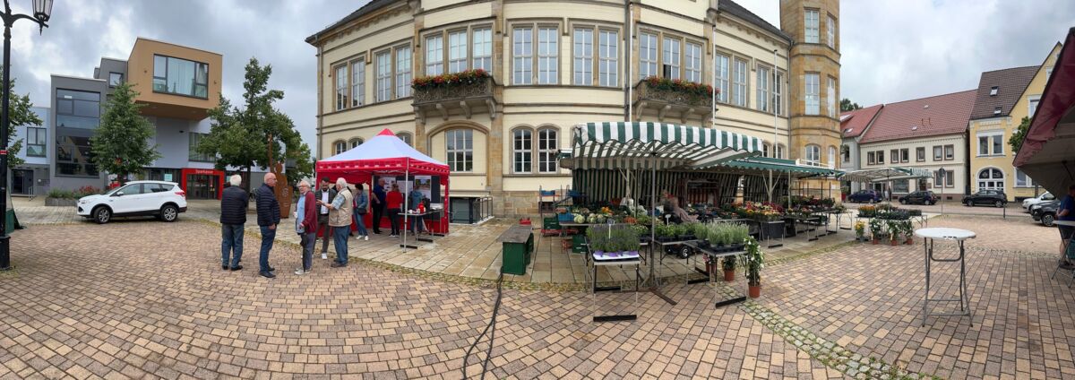 Infistand zur Zukunftswerkstatt: Marktplatzgestaltung