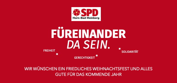 SPD Horn-Bad Meinberg • Frohe Weihnachten