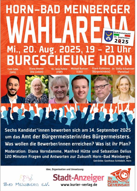 1. Horn-Bad Meinberger Wahlarena in der Burgscheue