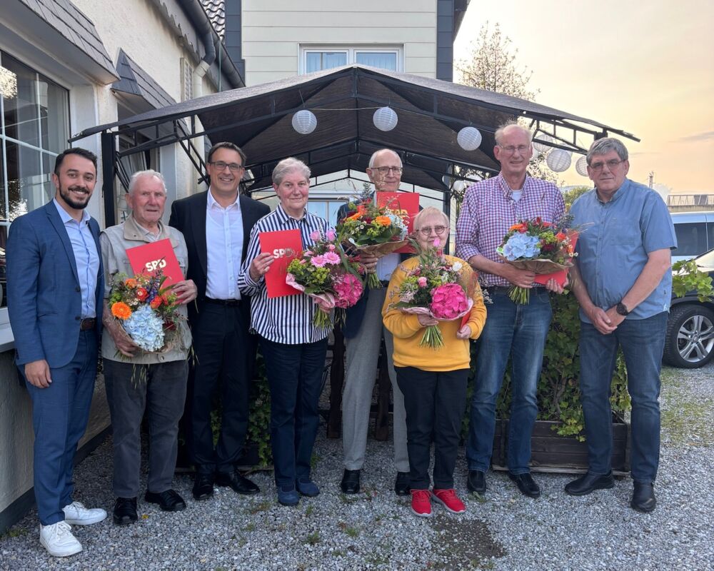 Sören Bartol ehrt langj. Mitglieder